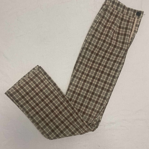 plaid flare pants - Picture 3 of 4